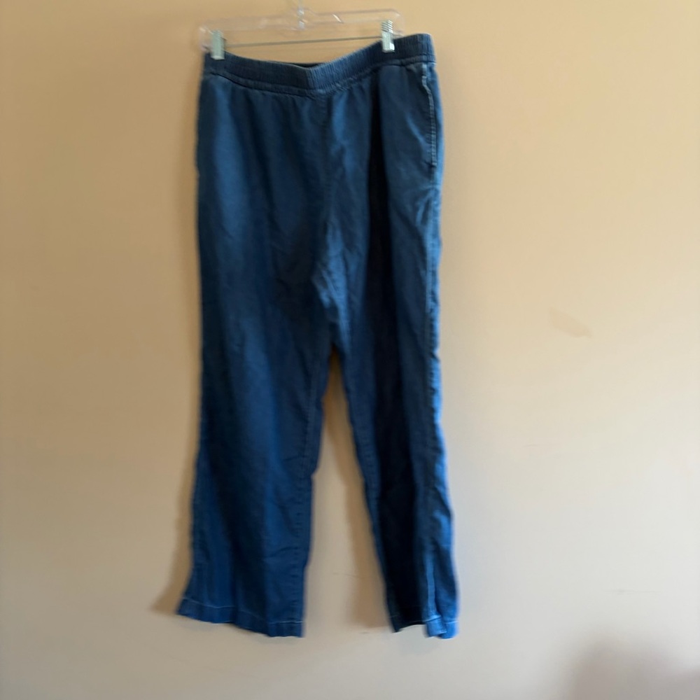 Calvin Klein pull on elastic Blue Jean pants